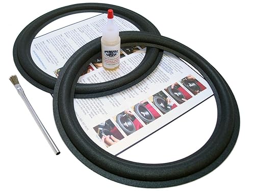 Acoustic Research 11" Speaker Foam Surround Edge Repair Kit - 2 Speaker Kit - Compatible with Acoustic Research AR-3, AR3, AR-3a, AR3a, AR-9, AR9