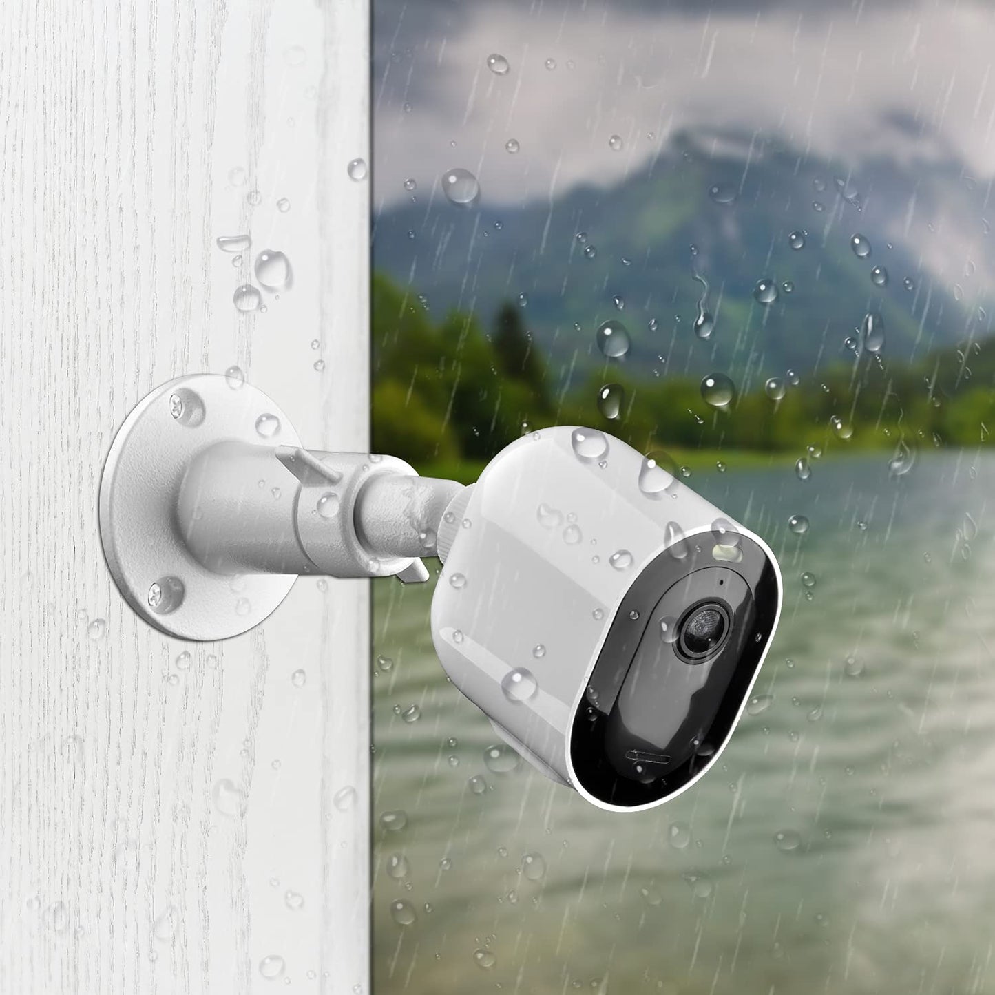 Security Camera Universal Mounting Bracket,Adjustable Indoor/Outdoor Security Wall Metal Bracket, Compatible with Arlo Pro/Pro 2/Pro 3/Pro