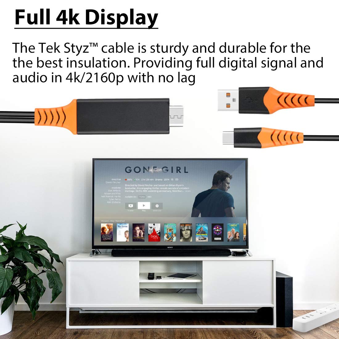 PRO USB-C HDMI Compatible with Samsung Galaxy S21+ 5G/Plus/Ultra at 8k/4k Plus Power 6ft/1.8M Cable:Full 4k 2160p@60Hz/8k 7680x4320@30Hz Thunderbolt