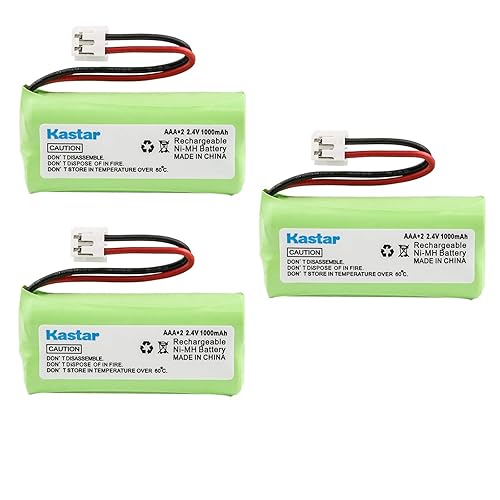Kastar 3-PACK AAAX2 2.4V EH 1000mAh Ni-MH Rechargeable Battery for BT184342 BT284342 BT18433 BT28433 BT-1011 BT-1022 BT-1031 Vtech CS6229 DS6301