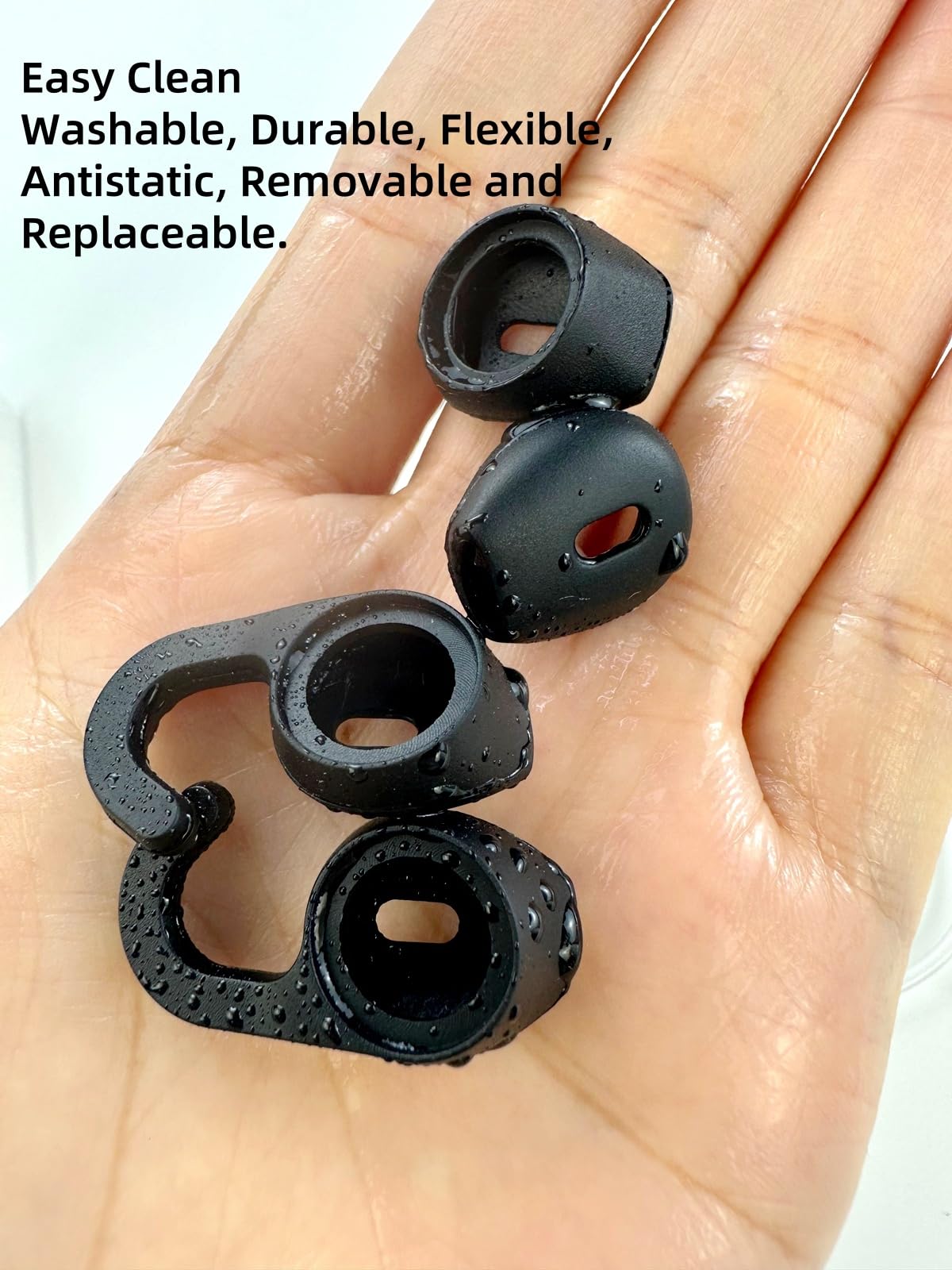 Miayaya Eargels Ear Loops Tips for Jabra Stealth UC Bluetooth Silicone Ear Pieces Compatible for Jabra Talk 45 Bluetooth Headset Accessory Pack Clips