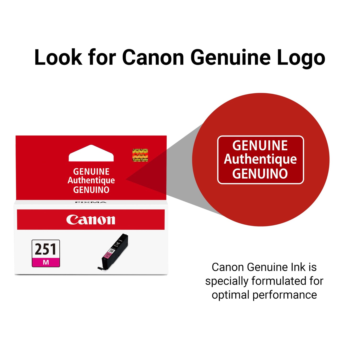 Canon CLI-251 Genuine Magenta Ink Tank, Compatible with MG6320, IP7220 & MG5420, MX922, MG5520, MG6420, MG7120, iX6820, iP8720, MG7520, MG6620,