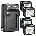 Kastar 4-Pack DZ-BP14 Battery and AC Wall Charger Replacement for Hitachi DZ-BP7 DZ-BP7S DZ-BP14 BP14R DZ-BP14S DZ-BP21S DZ-BP21SJ Hitachi DZ-HD90