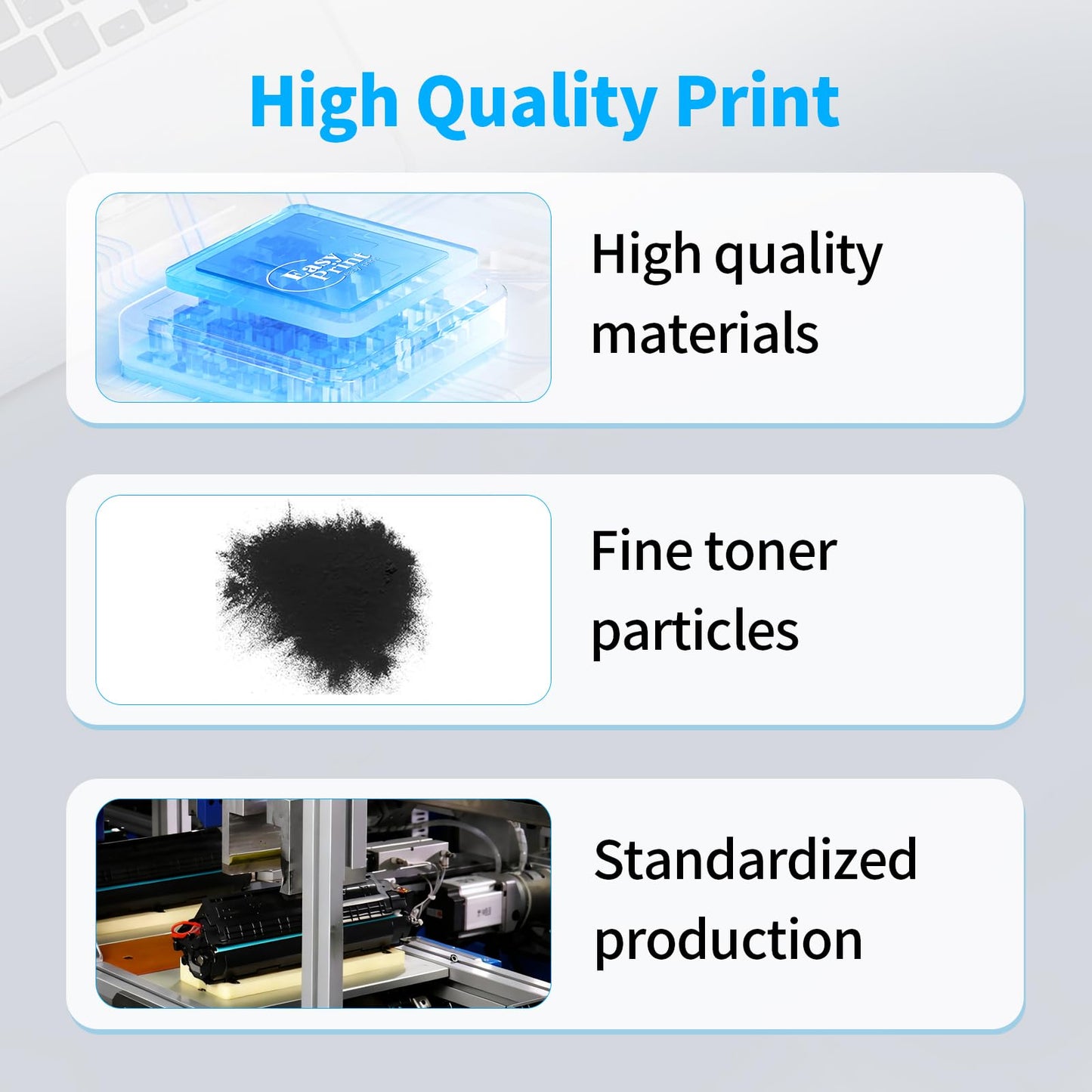 EASYPRINT (1xSET, BCMY) Compatible Toner Cartridge Replacement for Samsung CLT-504S Used for CLP-415N CLP-470 CLP-475 CLX-4195 4195N SL-C1810W 1860FW