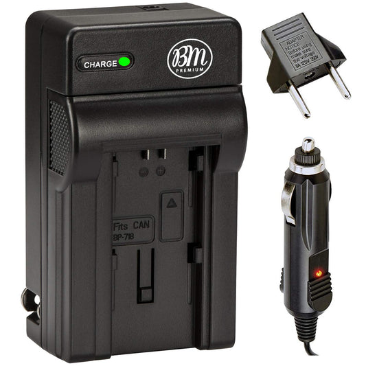 BM Premium BP718, BP727 Battery Charger for Canon HFR80, HFR82, HFR800, HFR70, HFR72, HFR700, HFM52, HFM500, HFR30, HFR32, HFR300, HFR40, HFR42