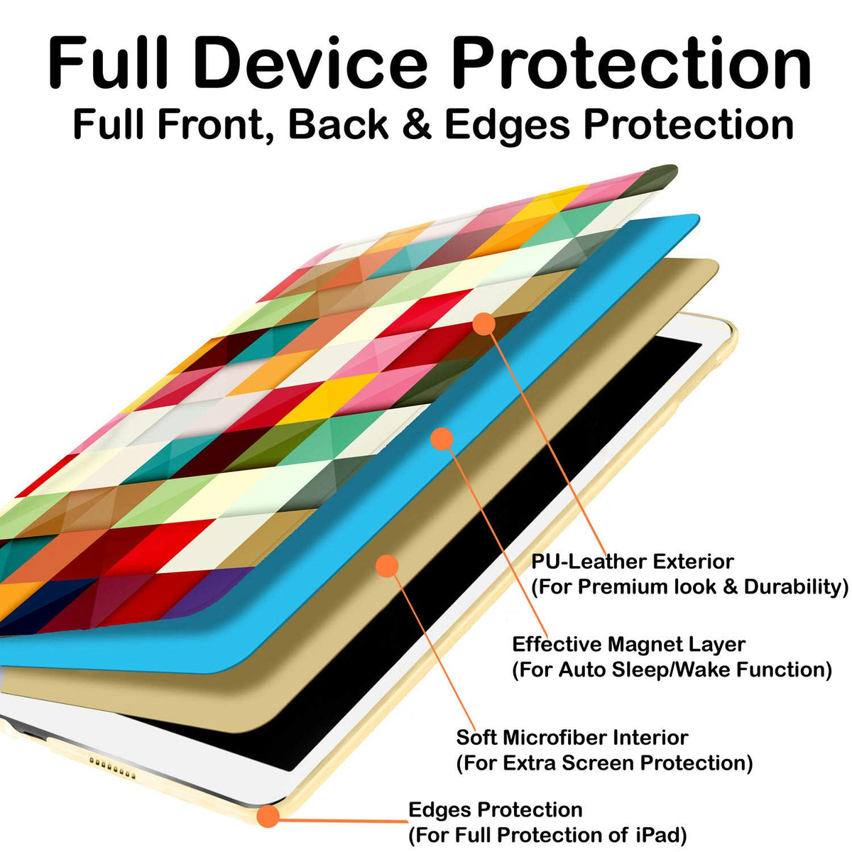 DuraSafe Cases for iPad 2016 Pro 9.7 inch Printed Case A1673 MLMP2LL/A MM172LL/A MLMN2LL/A MLMQ2LL/A A1674 A1675