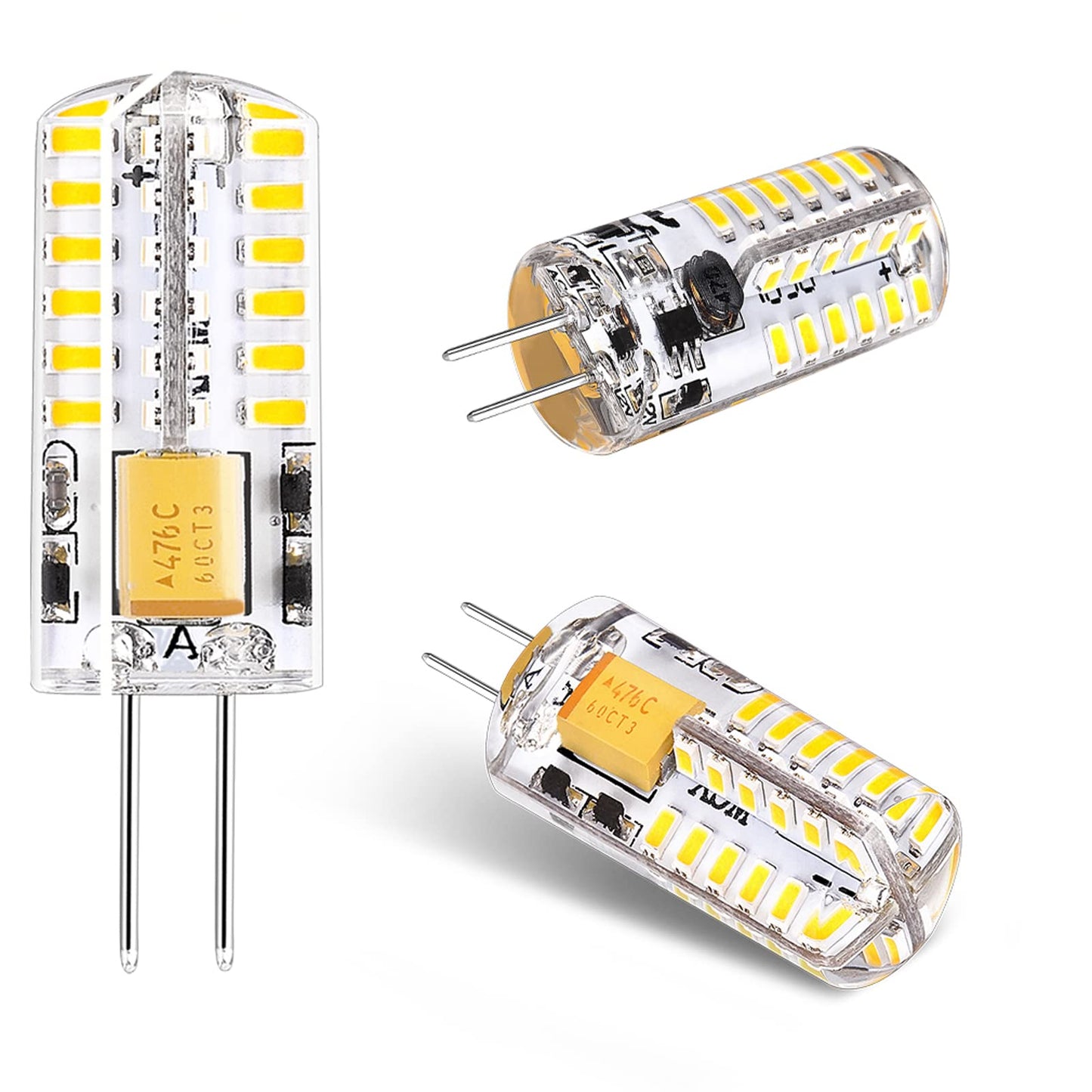 DOPKUSS G4 LED Bulbs 12V Led Light AC/DC Bi-Pin Base Landscape Bulbs Non Dimmable 3 Watt 12v - G4 Bulb LED Lighting Equiavlent to 30W Low Voltage Warm