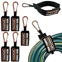 MULTUS Hook and Loop Caribiner Storage Strap for Home Shop Garage to Organize Electric Cords Tools Ropes Cable Strap Hoses Groceries and Travel Strap