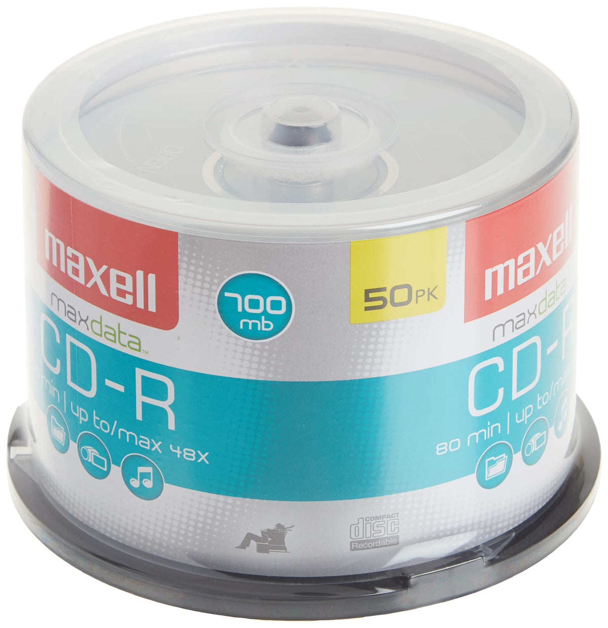 Maxell 648250 CD-R Spindle 50 Count