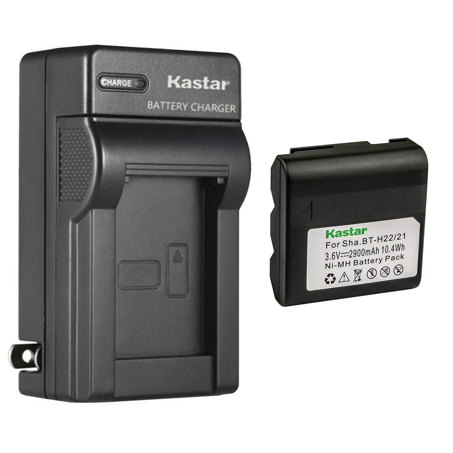 Kastar 1-Pack Battery and AC Wall Charger Compatible with Sharp BT-H21 BT-H21U BT-H22 BT-H22U BT-H32 BT-H32U BT-H42 BT-H42U, Duracell DR7 Empire