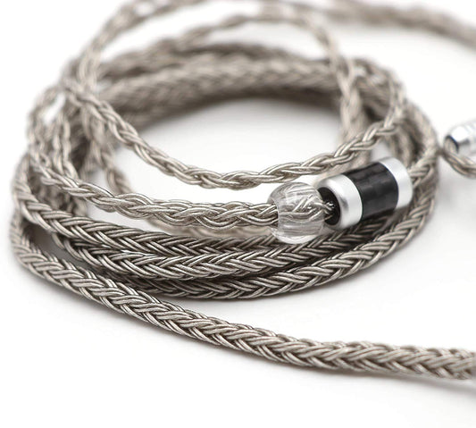 Linsoul Tripowin Zonie IEM Cable, 16 Core Silver Plated Earphone Upgraded Cords, 1.25m SPC in Ear Monitor Cable for 7hz Zero:2 Orchestra Lite Cadenza