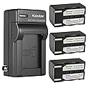 Kastar 3-Pack SB-LSM160 Battery and AC Wall Charger Replacement for Samsung SC-D357, SC-D362, SC-D363, SC-D364, SC-D365, SC-D366, SC-D371, SC-D372