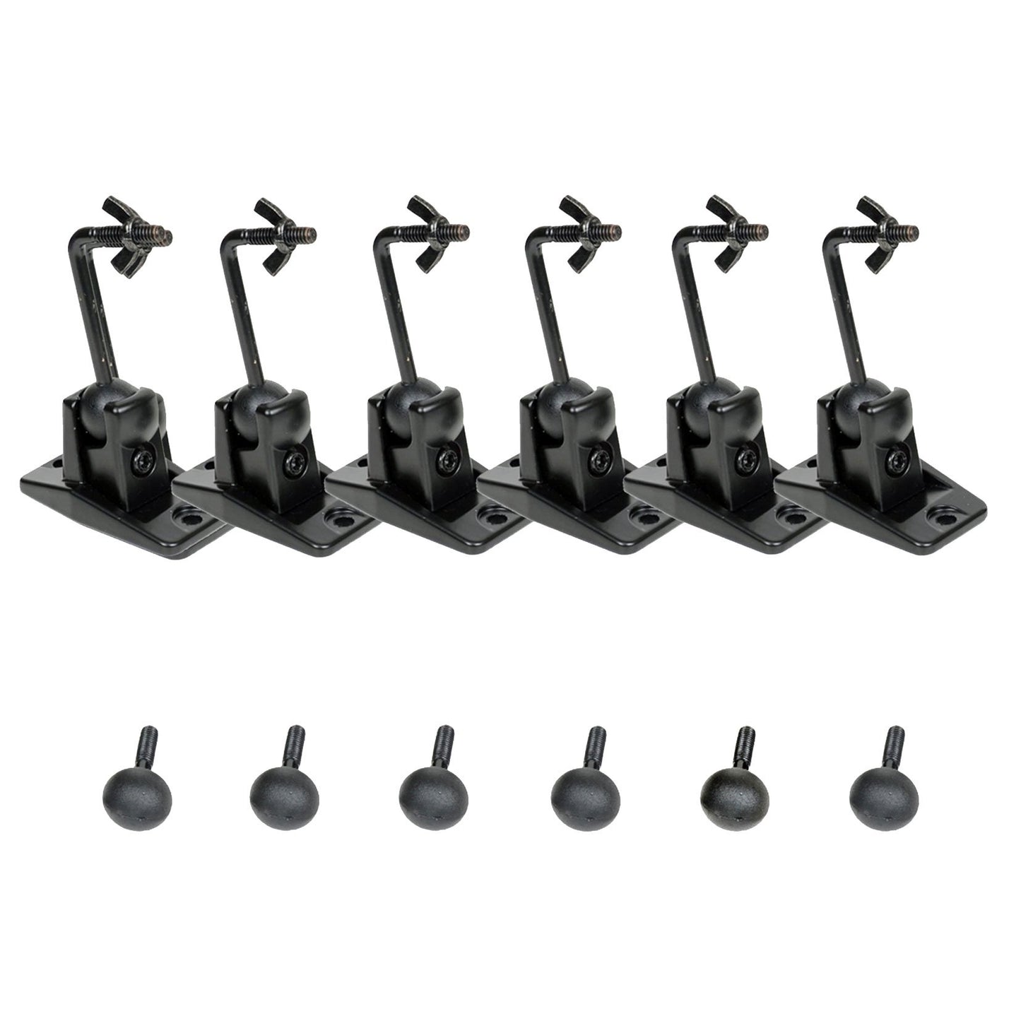 VideoSecu Universal Satellite and Audio Speaker Mount Bracket for Wall or Ceiling (Drywall/Rocksheet) - 6 Packs MS40B6 WN4