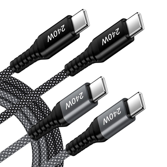 USB C to USB C Cable for iPhone 17 Air 16 Pro Max, 240W Fast Charging Type C iPhone 17 Charger Cord USBC Phone Charger Cable 6FT 2 Pack for iPhone 17