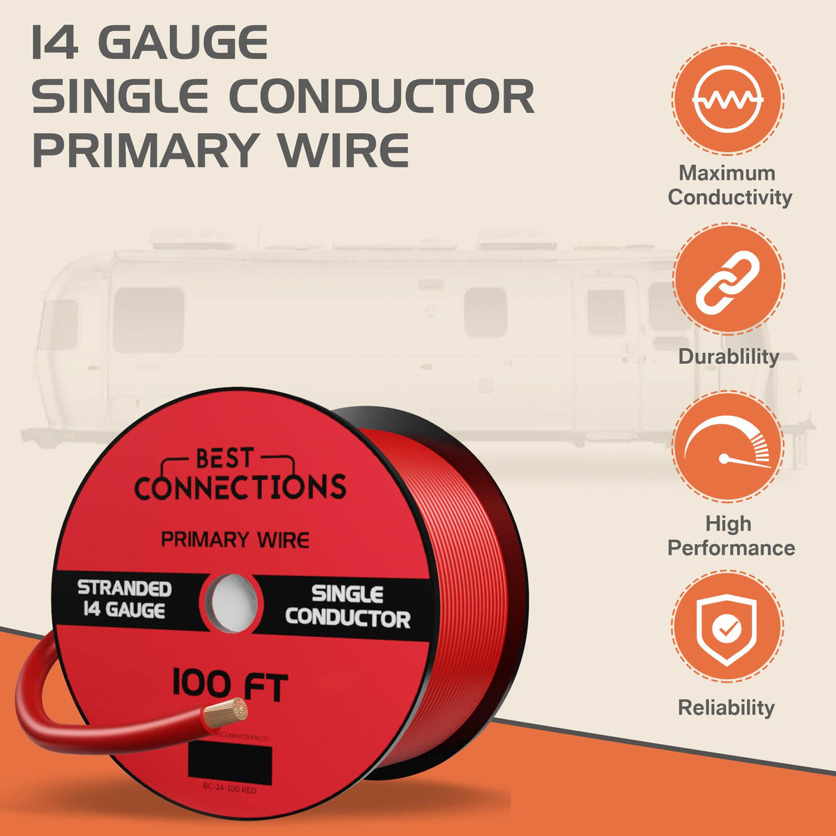 Audiopipe AP18500GREY 18 Gauge 500ft Primary Wire Grey