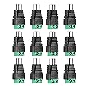 Iskueal RCA to AV Screw Terminal Connector, RCA Cable Audio Adapter,Phono Female Jack Solderless Converter Audio/Video Connector Speaker Wire to RCA