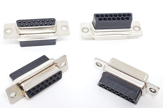 Pc Accessories - Connectors Pro DB15 Female D-Sub Crimp Type Connector, 10 Pcs PK No Pin