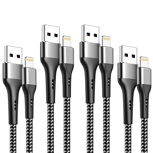 iPhone Charger 4Pack 10ft, [Apple MFi Certified] Lightning Cable 10 Foot Long iPhone Charger Cord Fast Charging Cable for iPhone 13 12 Pro Max Mini…