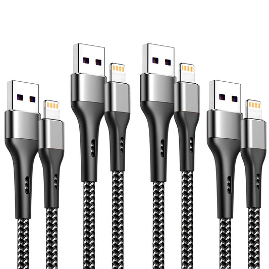 iPhone Charger 4Pack 10ft, [Apple MFi Certified] Lightning Cable 10 Foot Long iPhone Charger Cord Fast Charging Cable for iPhone 13 12 Pro Max Mini…