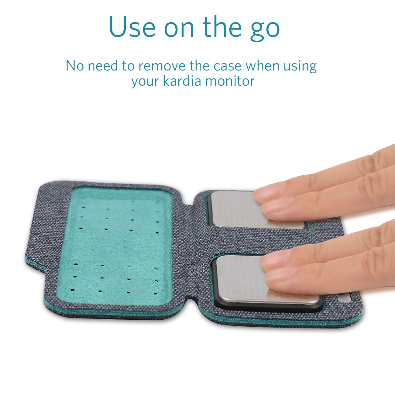 CoBak Carrying case for Kardia Mobile EKG Monitor - Travel Kardia Case Fits in Pocket, Features Magnetic Closure to Keep Kardia Device Safe On The Go