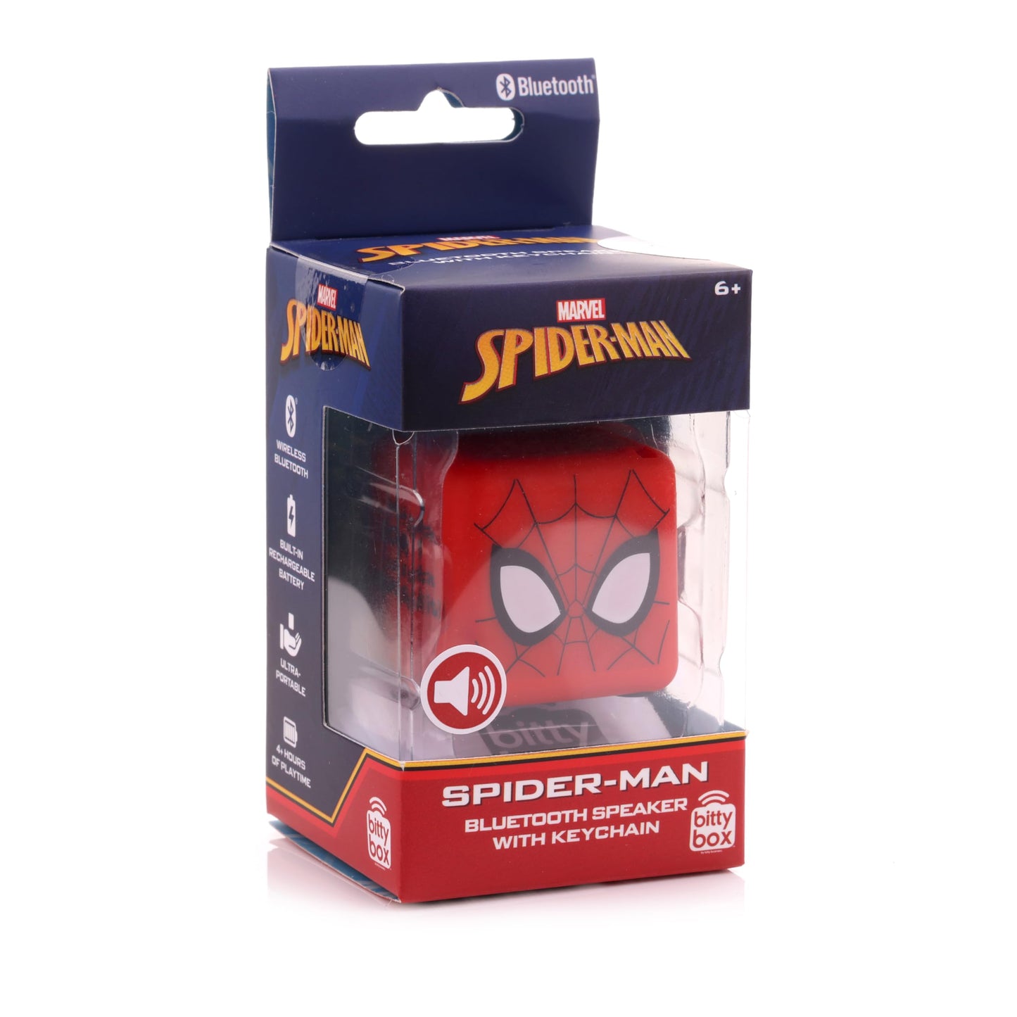Bitty Boomers Marvel: Spider-Man - Bitty Box 1.3 Inch Keychain Bluetooth Speaker
