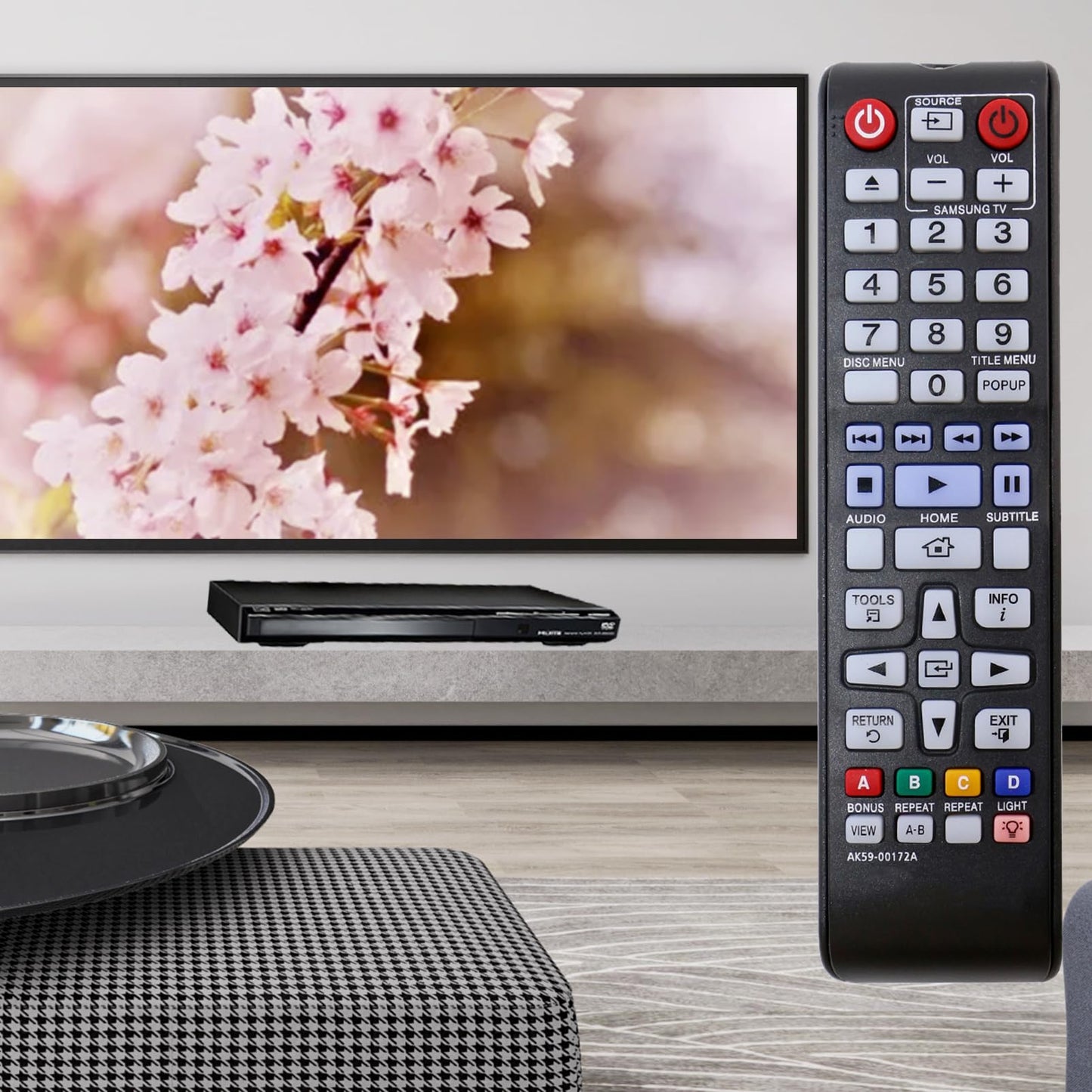 AK59-00172A Replace Remote Control fit for Samsung Blu-Ray Disc DVD Player BD-F5700 BD-J5100 BD-J5900 BD-J5700 BD-E5700 BD-E6500 BD-EM57 Bluray Blu