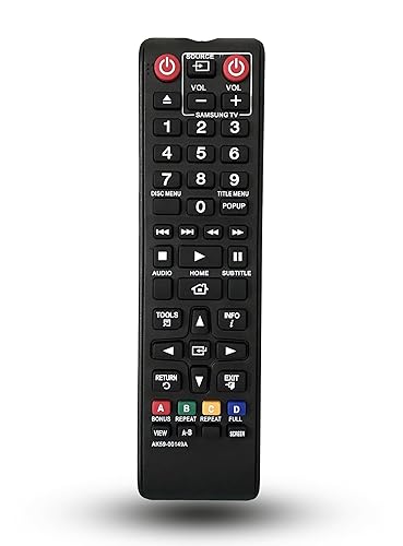 Universal Replacement Remote Control for Samsung BD-J5900 BD-JM57 BD-JM57C BD-JM51 BD-HM51 BD-FM51 BD-FM57C BD-J5700 BD-J5700/ZA BD-J5100 BD-F5100