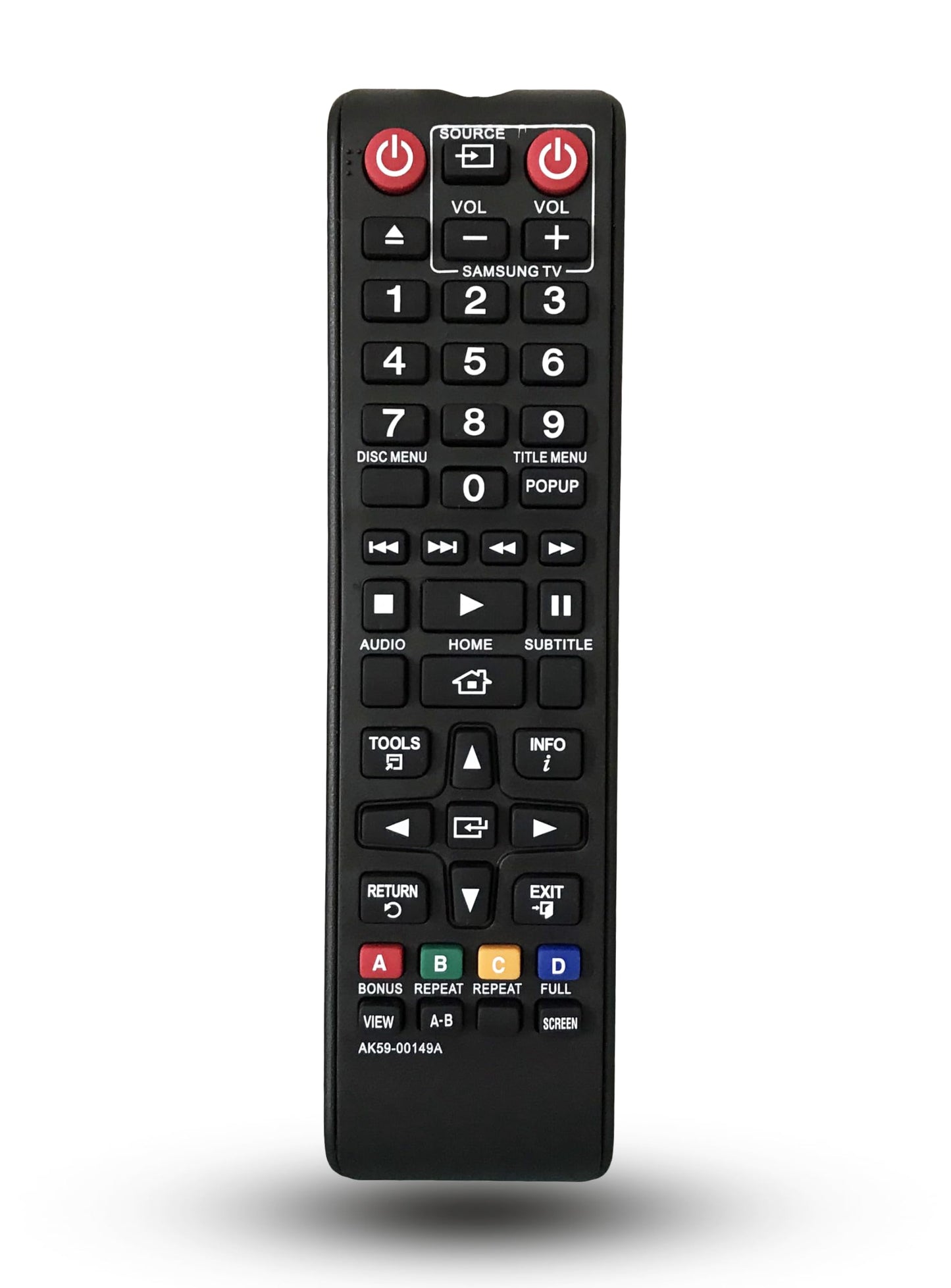 Universal Replacement Remote Control for Samsung BD-J5900 BD-JM57 BD-JM57C BD-JM51 BD-HM51 BD-FM51 BD-FM57C BD-J5700 BD-J5700/ZA BD-J5100 BD-F5100