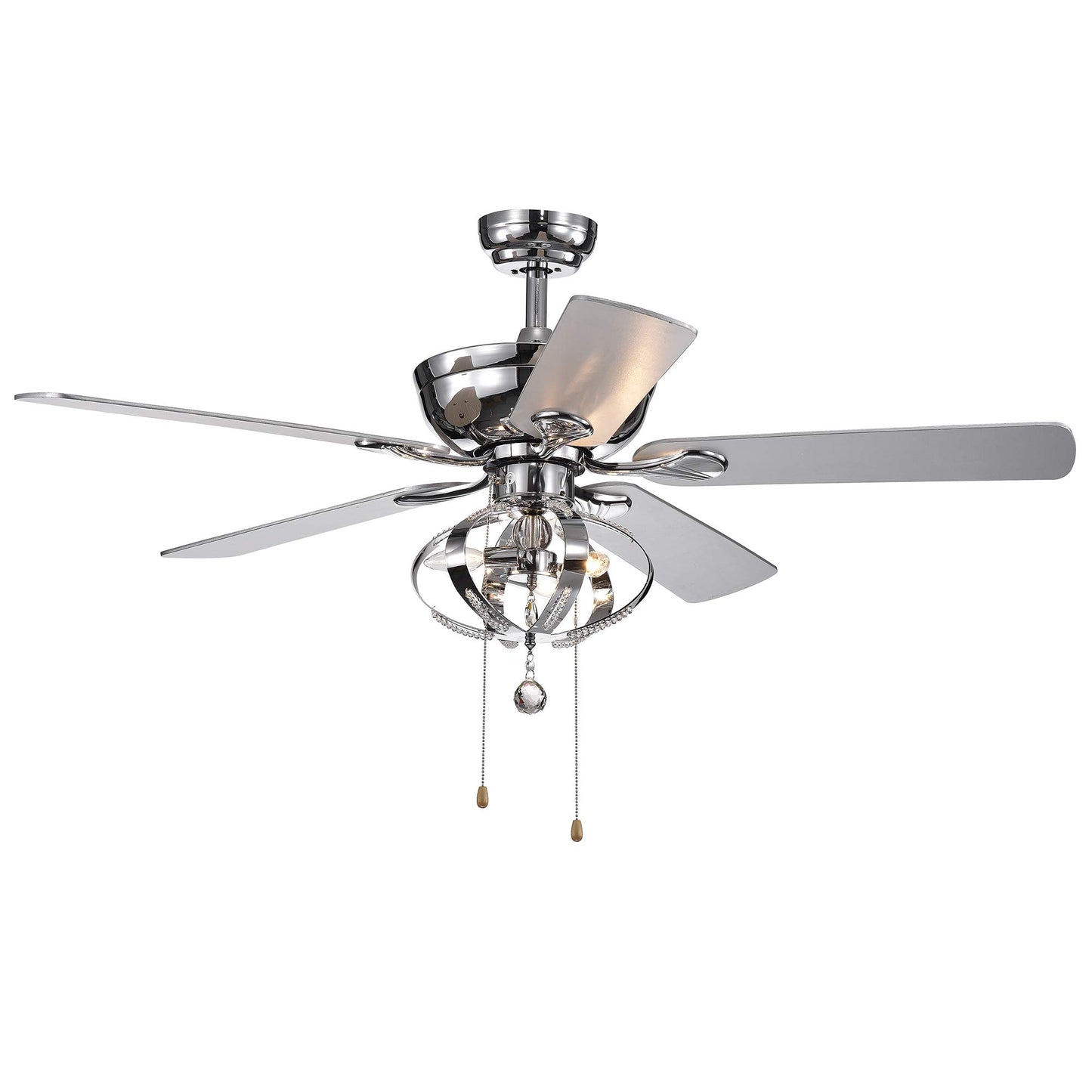 Tatiana 52-inch Ceiling Fan with 3-Light Royal Chandelier