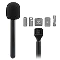 JCMOYUTY for Dji Handheld Mic Adapter, Stand for DJI/RODE/HOLLYLAND/BOYA/GODOX/ULANZI/Comica and More Wireless Transmitter Holder Interview Go Handle