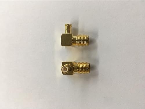 Saide 2pcs SMA Female to MCX Male Right Angle Adapter;USA Stock