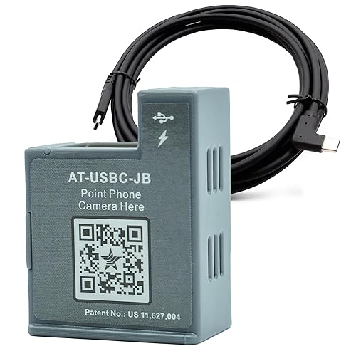 PoE Texas PoE+ Power and Data Adapter for USB-C Tablets & Devices for POS, Digital Signage, & More - 802.3at POE+ to USB-C Power Delivery - Extends