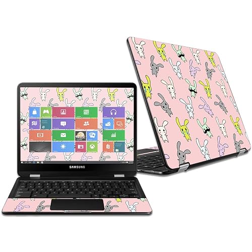 MightySkins Skin Compatible with Samsung Chromebook Pro 12.3" - Bunny Bunches | Protective, Durable, and Unique Vinyl Decal wrap Cover | Easy