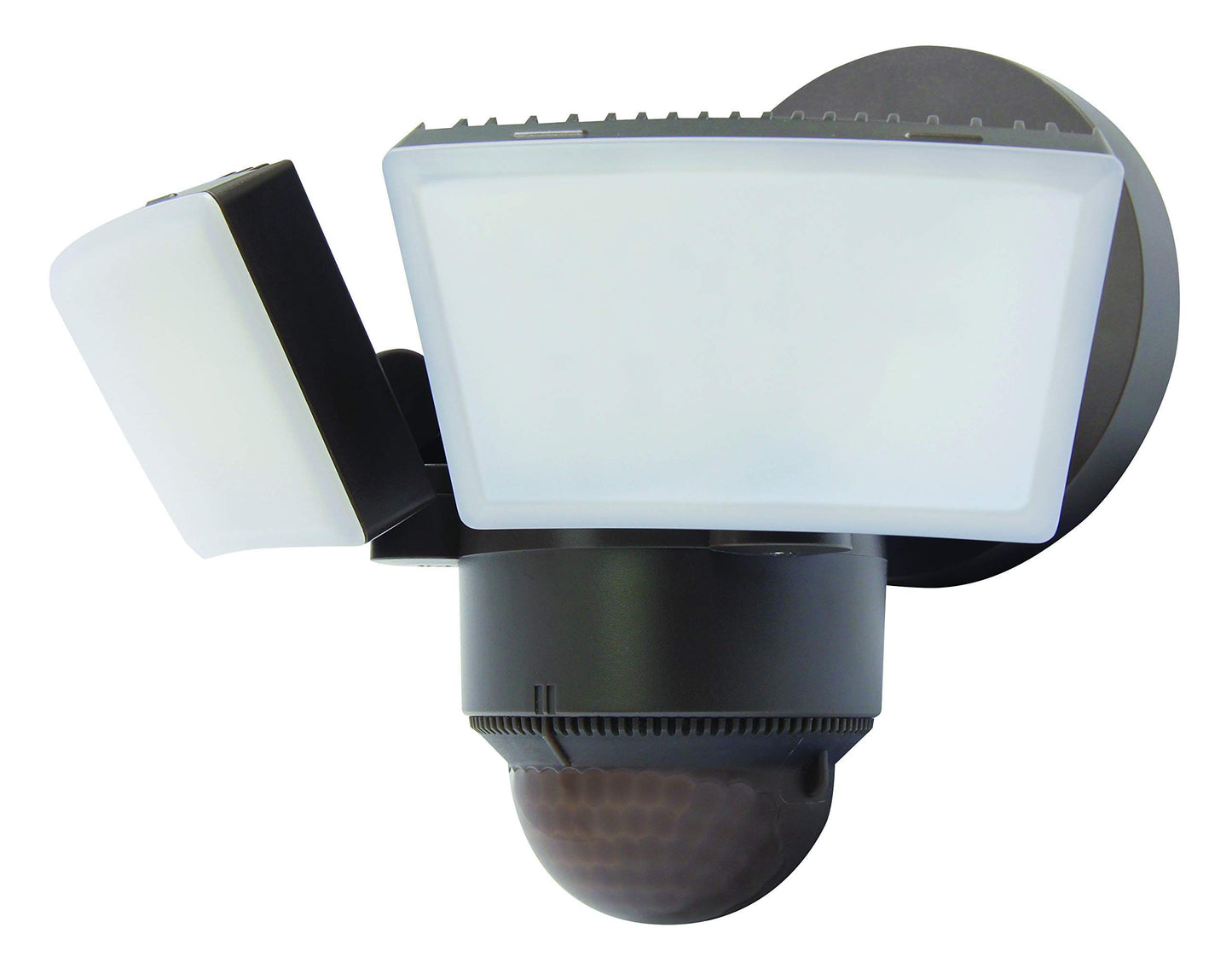 IQ America LED Outdoor Motion Sensor Security Floodlight - 1100 Lumens, 180° Detection, Weatherproof Design, Versatile Eave or Wall Mounting, Exit