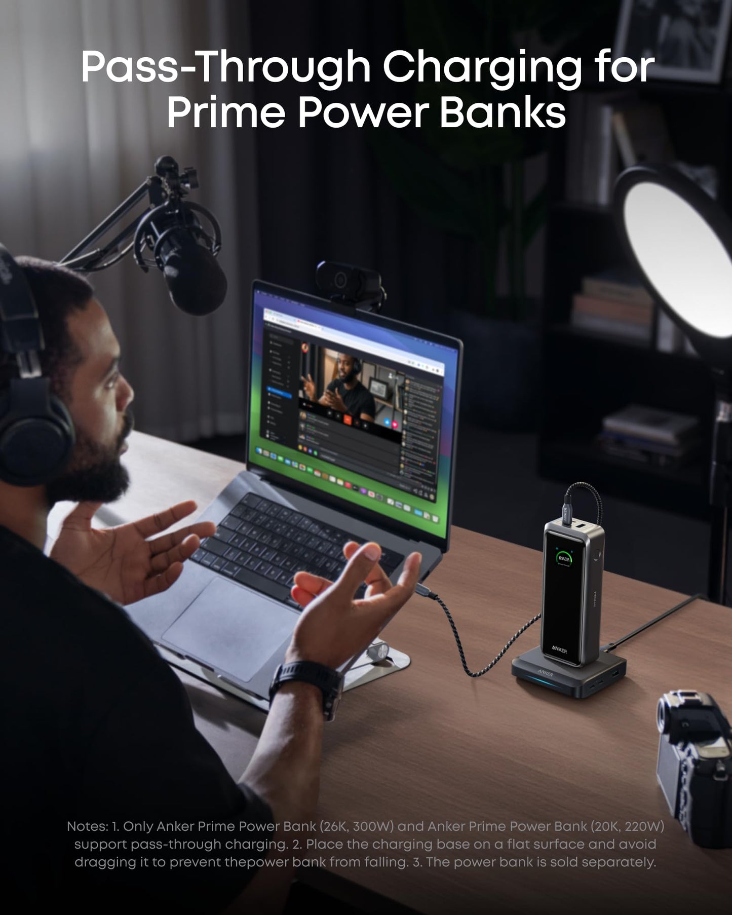 Anker Charging Base, 150W Max Charging for 4 Devices, Works with Prime Power Banks with Pogo Pin, for MacBook Pro/Air, Dell, iPhone 17/16 Series