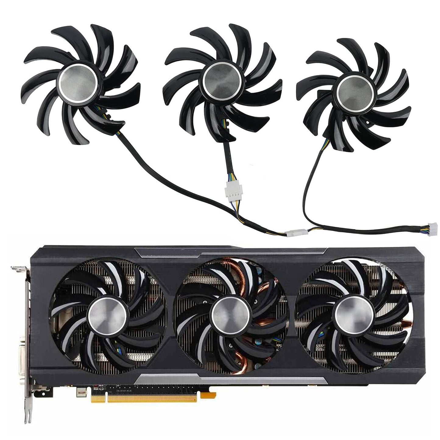 inRobert 85mm R9 390X GPU Cooling Fan for Sapphire Radeon R9 390 Nitro/R9 290X Tri-X Graphics Card Fan