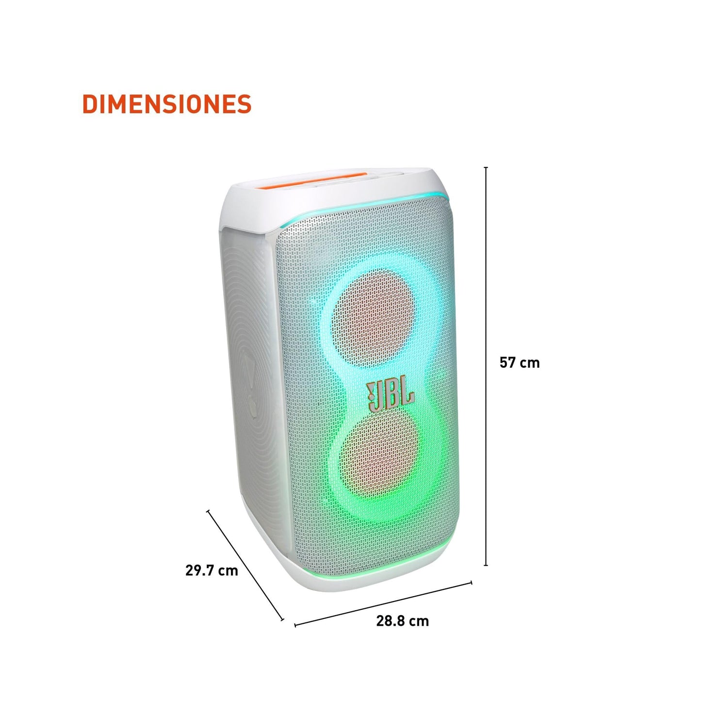JBL JBLPBCLUB120SWAM-Z PartyBox Club 120 Speaker, White - Certified Refurbished