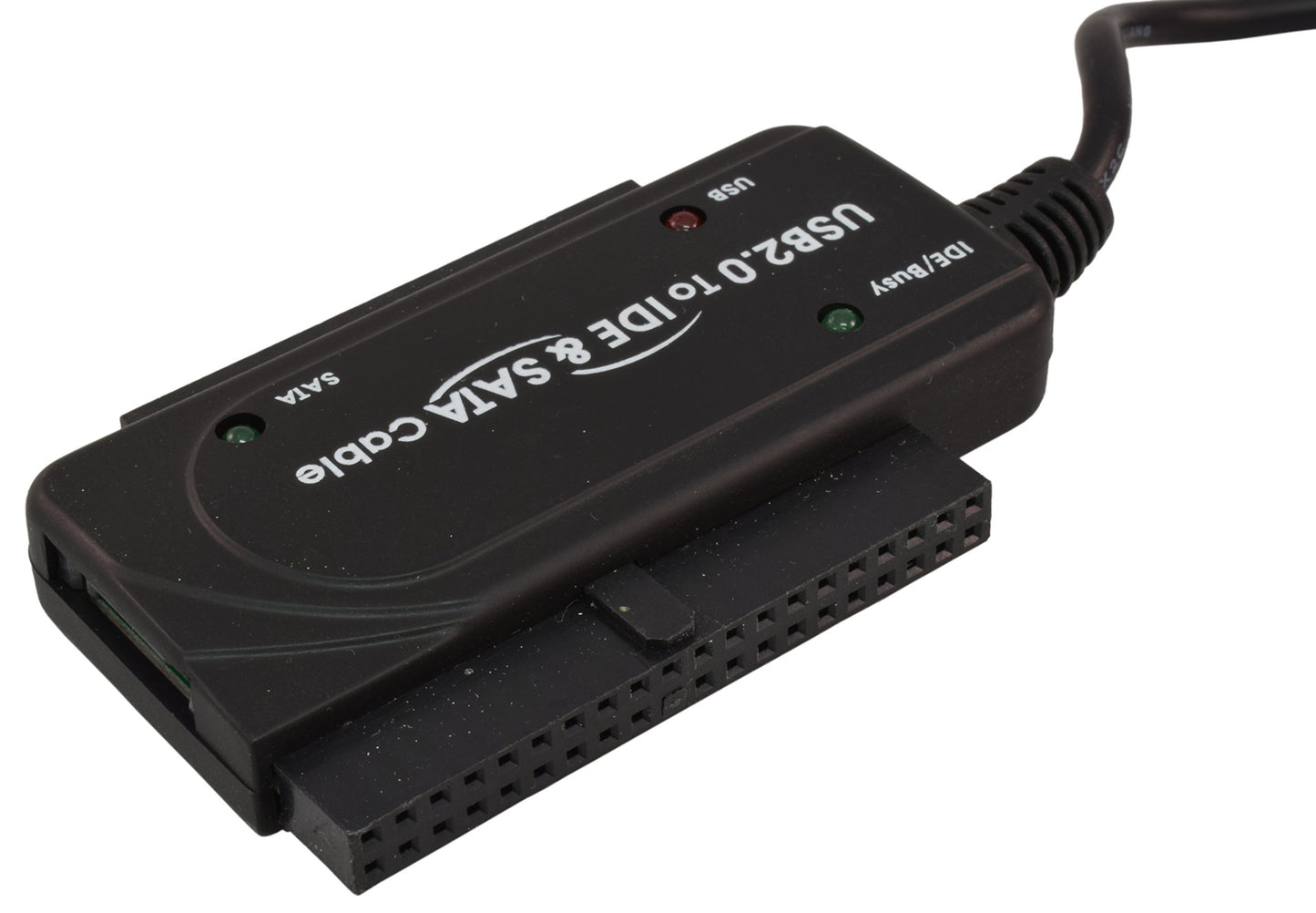PTC Black USB 2.0 to IDE and SATA Adapter Cable with Power