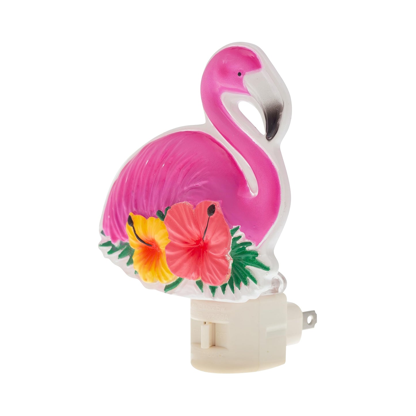 Creative Hobbies Tropical Flamingo Night Light - Includes 5W C7 and Rotational Socket with On/Off Switch