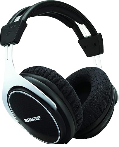 Shure SRH1540 Premium Closed-Back Headphones with 40mm Neodymium Drivers for Clear Highs and Extended Bass, Built for Professional Audio/Sound…