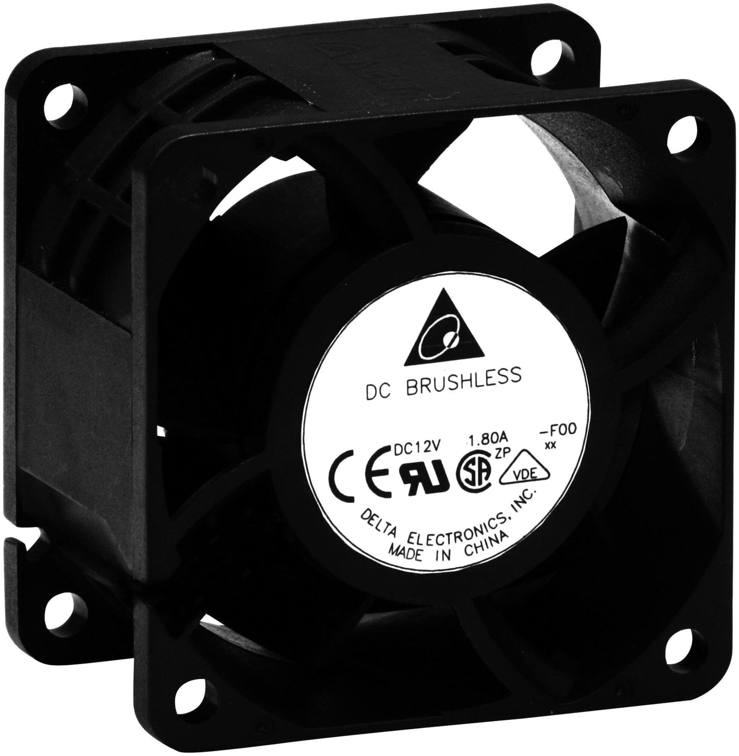Delta Electronics AFB1212SHE 120x120x38mm Cooling Fan, 151.85 CFM, 58 dBA, 3700 RPM, 1.06 AMP, PWM 4-pin connector
