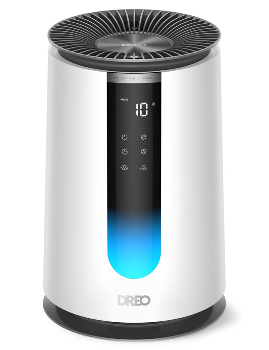 DREO Air Purifier 338 for Home, AHAM Verified HEPA Air Cleaner for Bedrooms Up to 1176 Sq Ft, Smart Cleaner for Pets, Smoke & Odors, PM2.5 Monitor