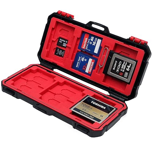 Vidpro Super Rugged Memory Card Case Holds 3 XQD, 3 CF, 12 SD & 6 MicroSD