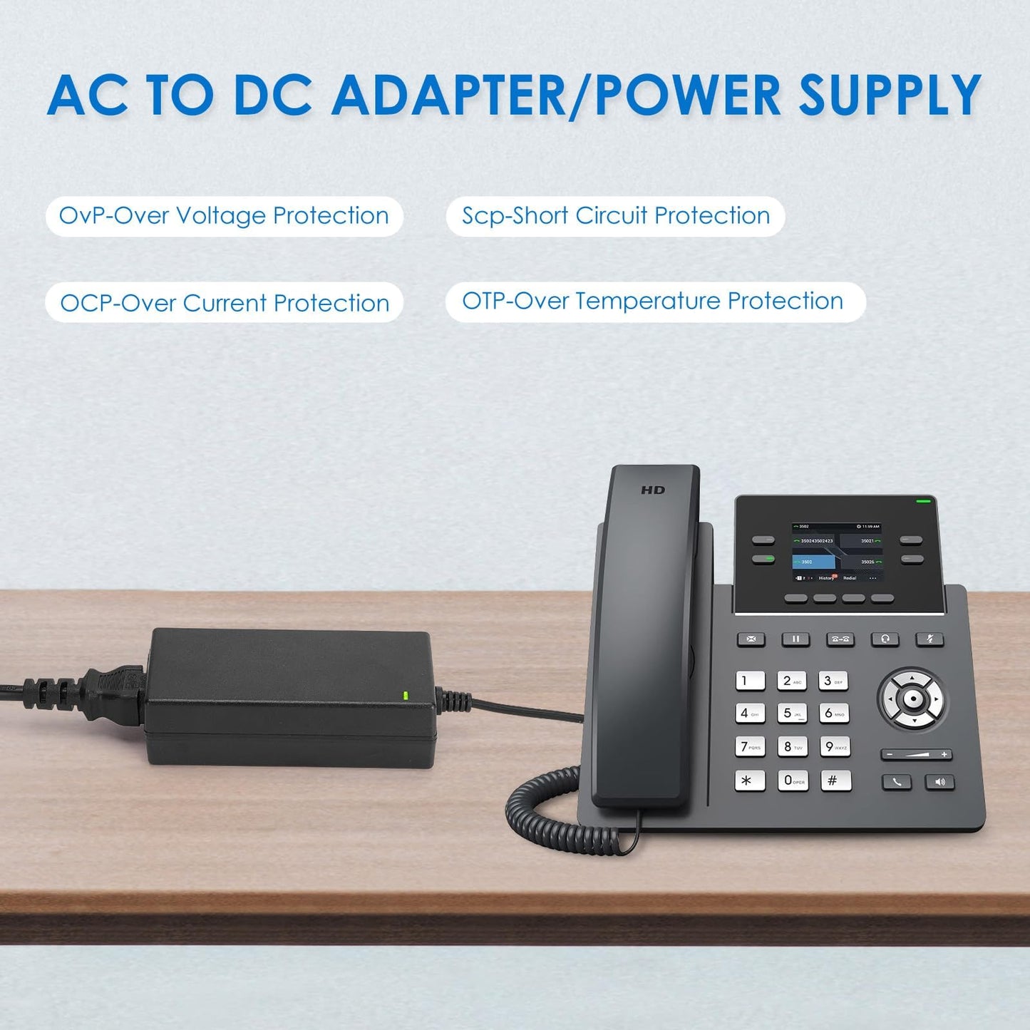 48V 1.25A 60W Power Supply Adapter Compatible with Netgear ProSafe GS108PE GS108PE-100NAS Pro Safe GS108 PE GS108PEv3 GS108PE-300NAS Gigabit PoE