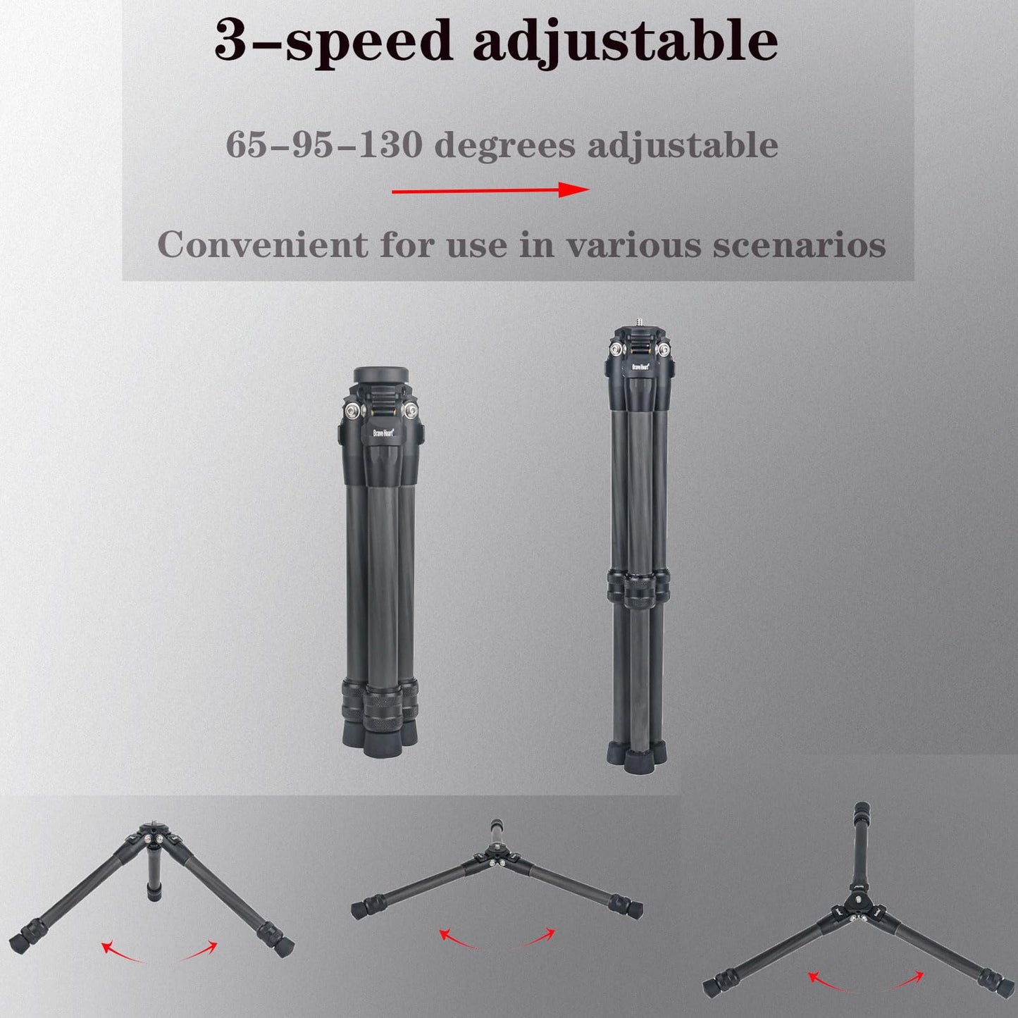 Liuliron Table Desk Carbon Fiber 3model Micro Desktop Mini Tripod for Insta360 Insta 360 X5 X4 X3 X2 R X GO 2 one R RS Camera Accessories (Red)