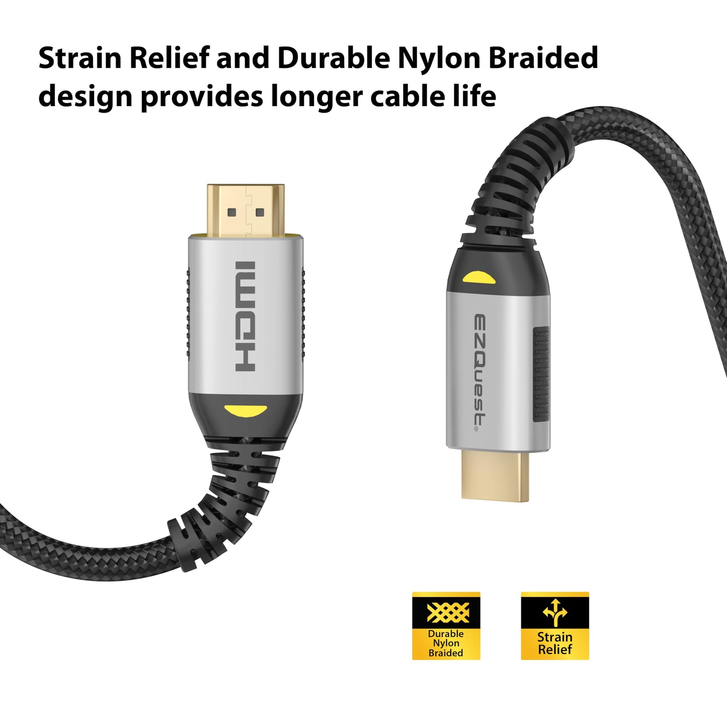 EZQuest Ultra High Speed HDMI 8K 60Hz Cable Parent (HDMI Certified/2 Meter)