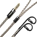 GUCraftsman 6N Single Crystal Silver Upgrade Earphone Cable 2.5mm/4.4mm Balance Earphone Upgrade Cable for SENNHEISER IE8 IE8i IE80 IE80s (4.4mm Plug)