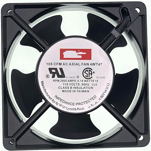 for 4WT47 AXIAL Fan 115V-AC 105CFM Cooling Fan D506793,120mm Cabinet Welding Cooling Fan, Square ac axial Fan
