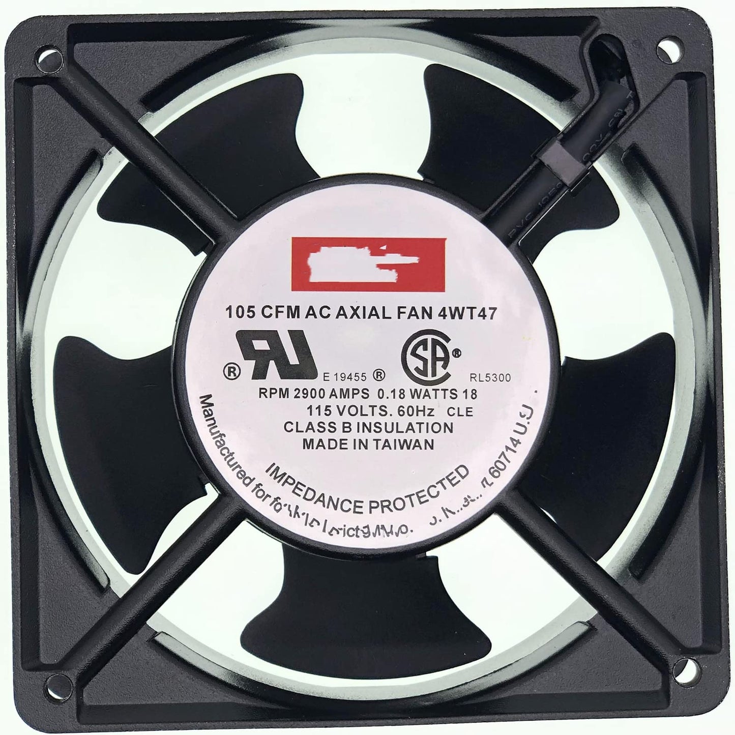 for 4WT47 AXIAL Fan 115V-AC 105CFM Cooling Fan D506793,120mm Cabinet Welding Cooling Fan, Square ac axial Fan