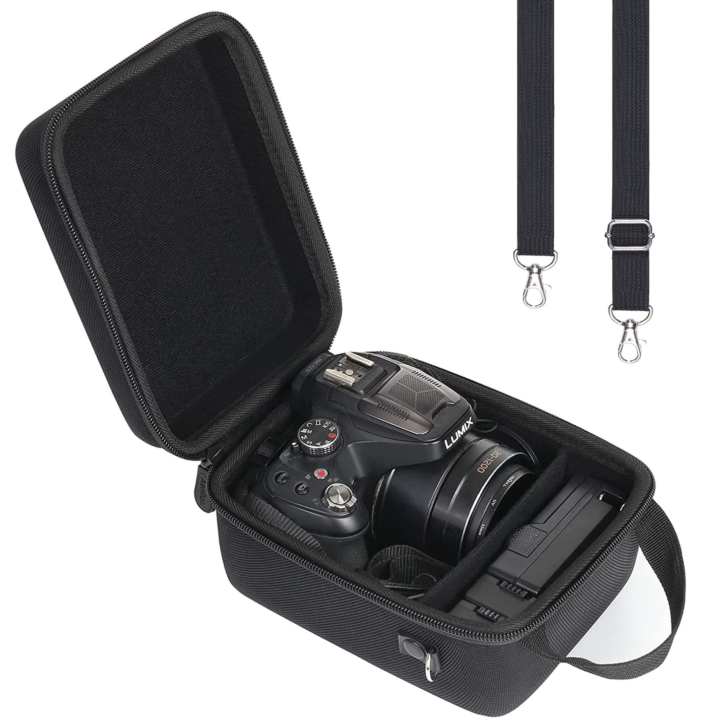 Aenllosi for Panasonic LUMIX FZ80D/FZ80/FZ70 4K Digital Camera Carrying Case, Panasonic LUMIX Digital Camera Organizer (Case Only)
